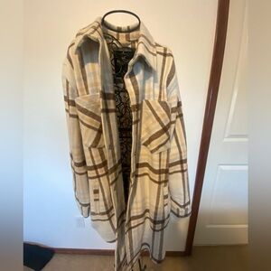 Hollister plaid jacket